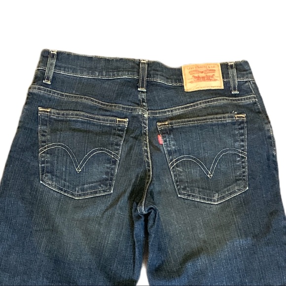 VTG Levi’s 550 Mom High Waist Wide Bootcut Denim Blue Jeans - Picture 7 of 7